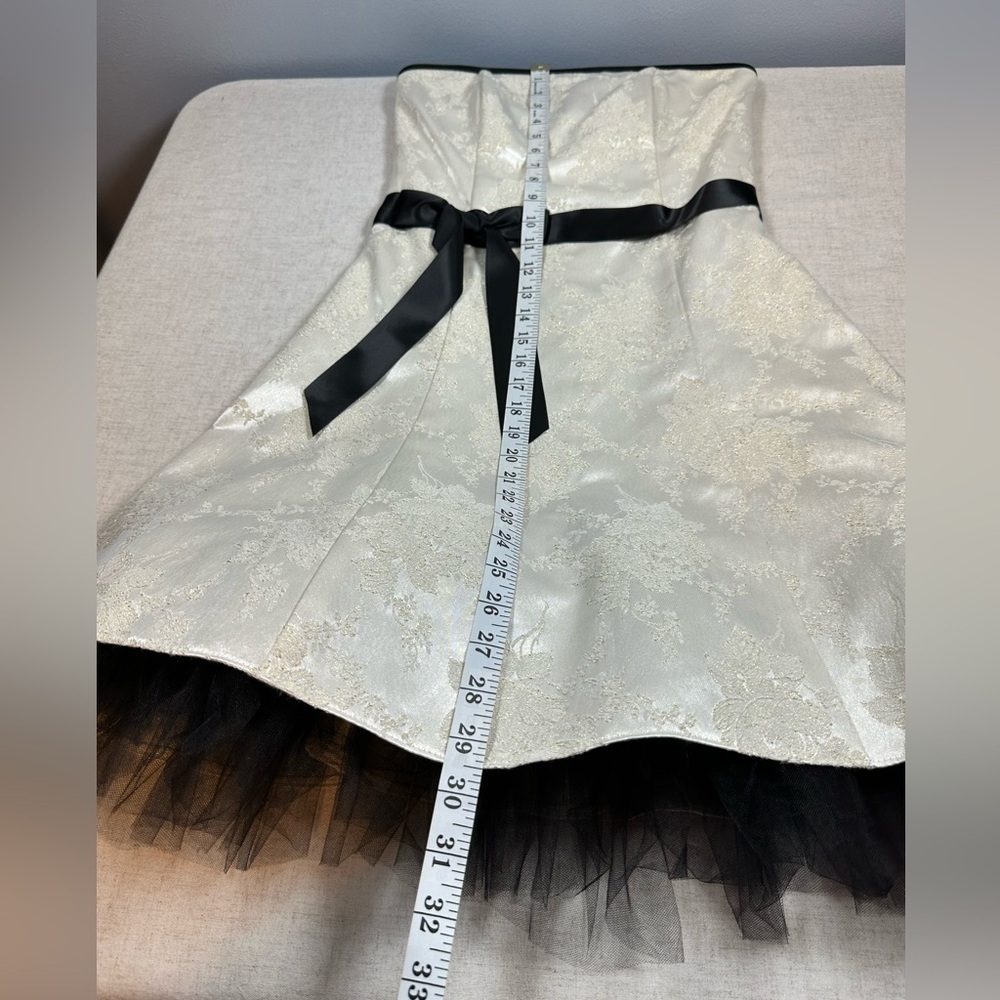 Jessica McClintock Gunne Sax Vintage Strapless Dress Size 5 - Picture 7 of 10